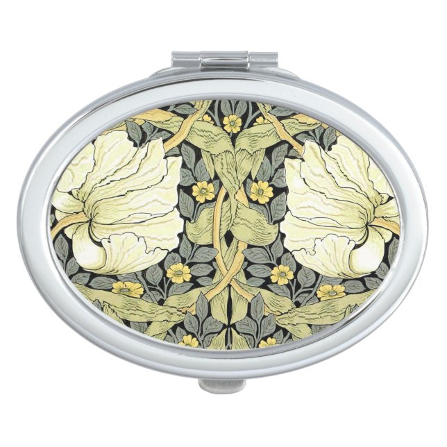 William Morris Pimpernel Floral Wallpaper Vanity Mirror (Front)