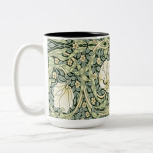 William Morris Pimpernel Green Two-Tone Coffee Mug