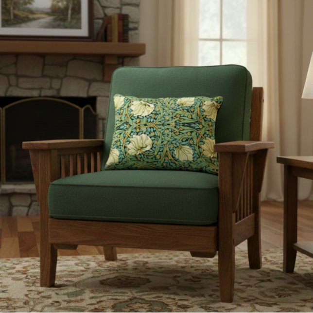 William Morris Pimpernel Mission Style Accent Pillow (Creator Uploaded)