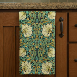 William Morris Pimpernel Mission Style Kitchen Towel