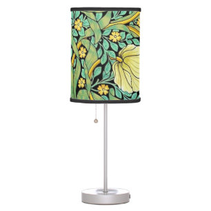 William Morris Pimpernel Mission Style Table Lamp