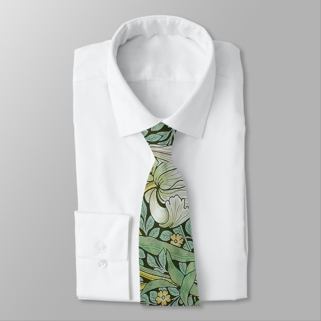William Morris - Pimpernel Neck Tie (Tied)