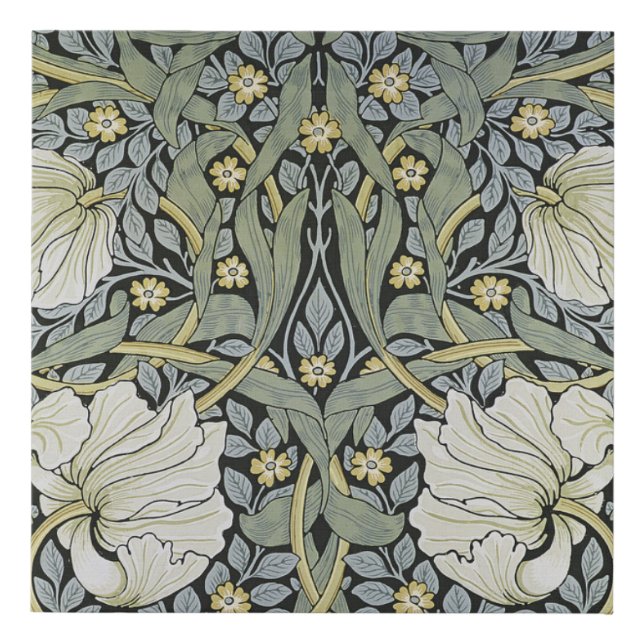 William Morris - Pimpernel  Pattern Design Faux Canvas Print (Front)
