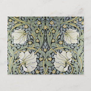 William Morris - Pimpernel Pattern Design Holiday Postcard