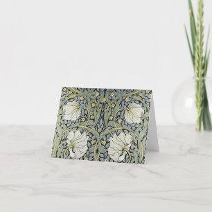 William Morris - Pimpernel Pattern Design Letterpress Thank You Card