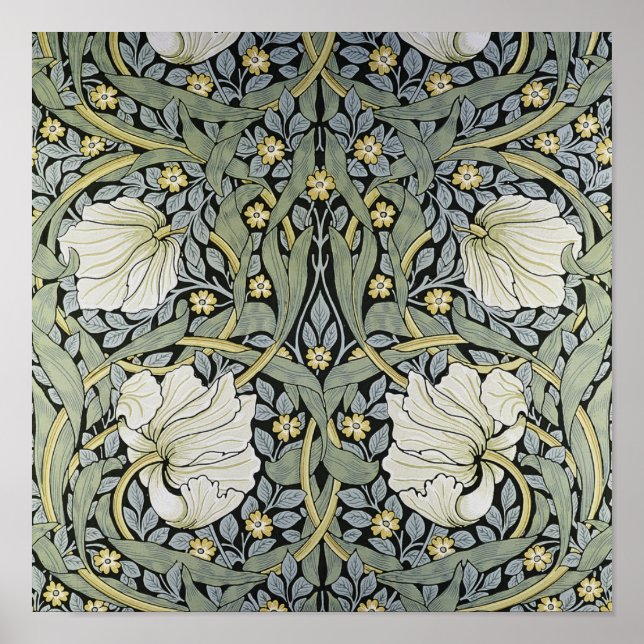 William Morris - Pimpernel Pattern Design Poster (Front)