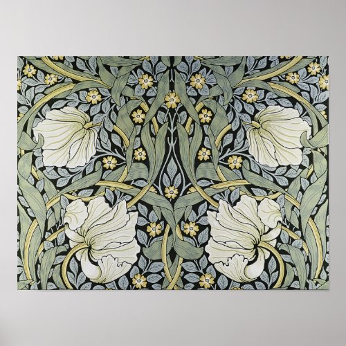 William Morris _ Pimpernel  Pattern Design Poster