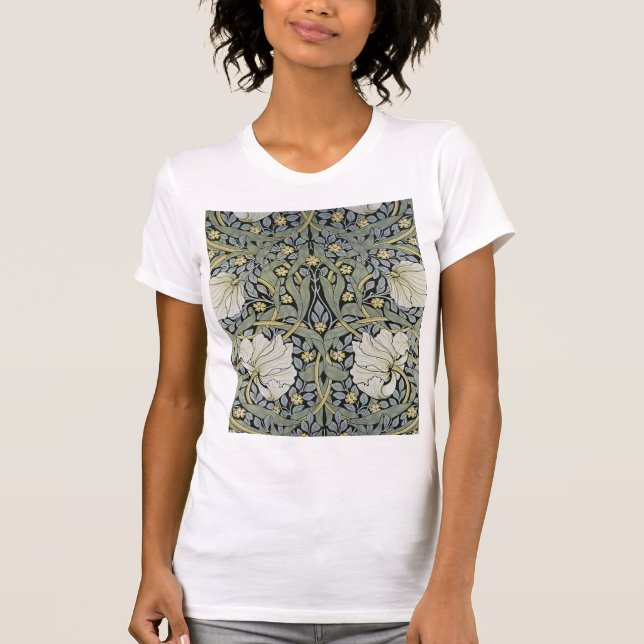 William Morris - Pimpernel  Pattern Design T-Shirt (Front)
