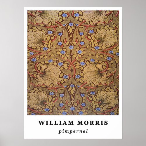  William Morris Pimpernel Poster