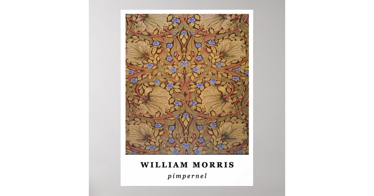 William Morris Pimpernel Poster | Zazzle