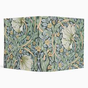 William Morris Pimpernel Tulips Botanical Art 3 Ring Binder