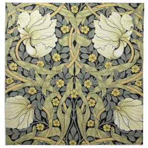 William Morris Pimpernel Tulips Botanical Art Cloth Napkin