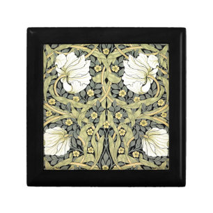 William Morris Pimpernel Tulips Botanical Art Keepsake Box