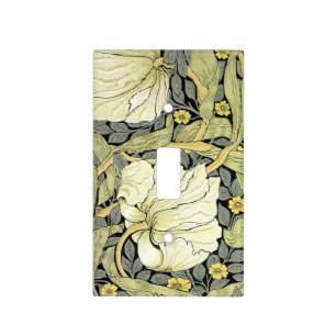 William Morris Pimpernel Tulips Botanical Art Light Switch Cover