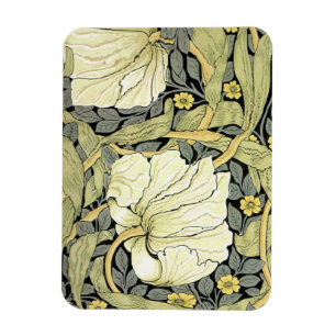 William Morris Pimpernel Tulips Botanical Art Magnet