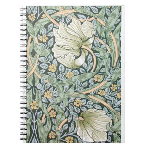 William Morris Pimpernel Tulips Botanical Art Notebook