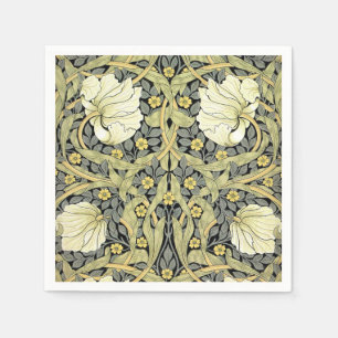 William Morris Pimpernel Tulips Botanical Art Paper Napkins