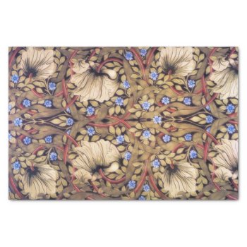 William Morris Pimpernel Vintage Floral Tissue Paper by encore_arts at Zazzle