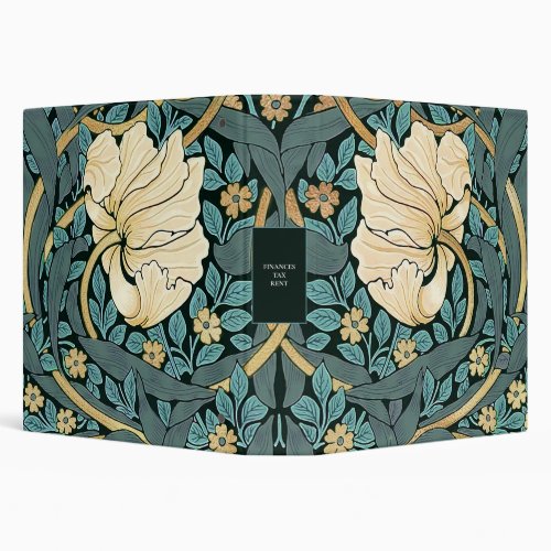 William Morris Pimpernel Vintage Pattern 3 Ring Bi 3 Ring Binder