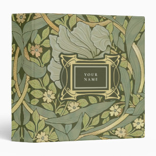 William Morris Pimpernel Vintage Pattern 3 Ring Bi Binder
