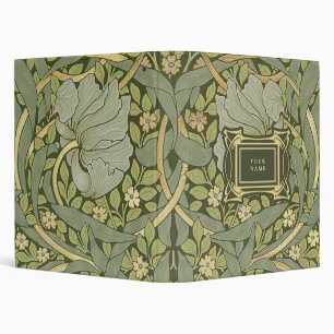 William Morris Pimpernel Vintage Pattern 3 Ring Bi Binder