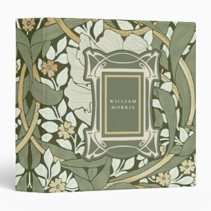 William Morris Pimpernel Vintage Pattern 3 Ring Bi Binder
