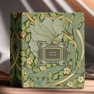 William Morris Pimpernel Vintage Pattern 3 Ring Bi Binder
