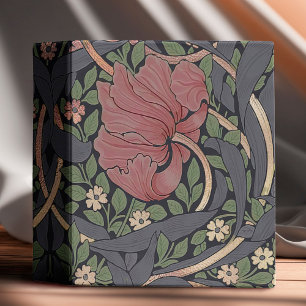 William Morris Pimpernel Vintage Pattern 3 Ring Bi Binder