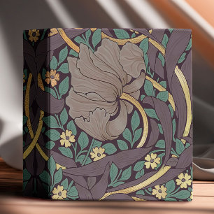 William Morris Pimpernel Vintage Pattern 3 Ring Bi Binder