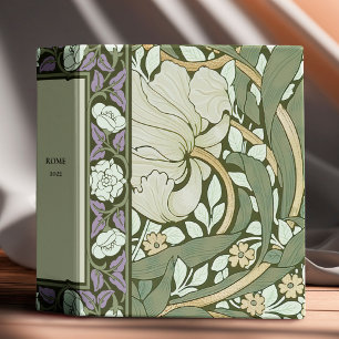 William Morris Pimpernel Vintage Pattern 3 Ring Binder