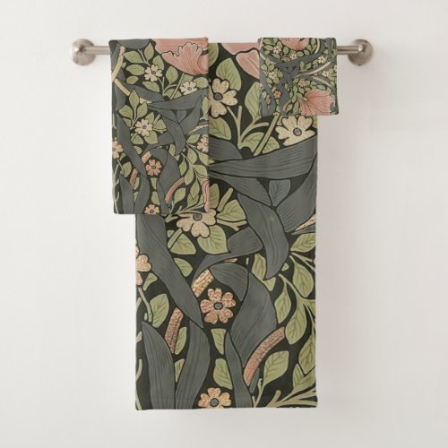 William Morris Pimpernel Vintage Pattern Bath Towe Bath Towel Set