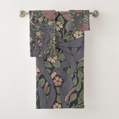 William Morris Pimpernel Vintage Pattern Bath Towe Bath Towel Set