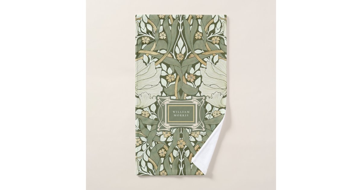 William Morris Pimpernel Vintage Pattern Bath Towel Set | Zazzle