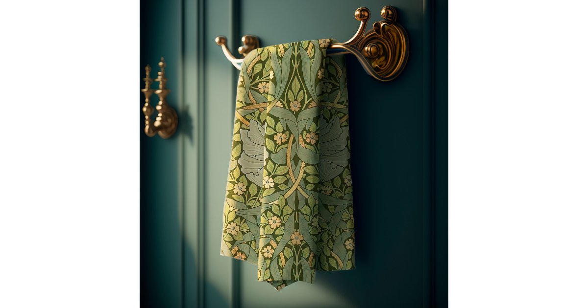 William Morris Pimpernel Vintage Pattern Bath Towel Set | Zazzle