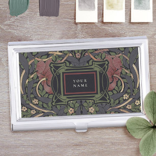William Morris Pimpernel Vintage Pattern Business Business Card Case