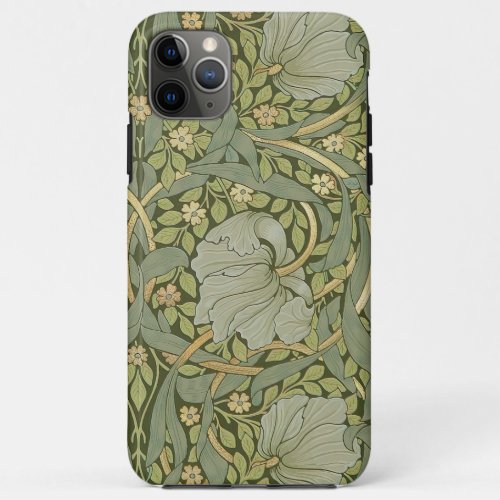 William Morris Pimpernel Vintage Pattern iPhone 11 Pro Max Case