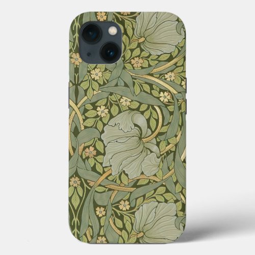 William Morris Pimpernel Vintage Pattern iPhone 13 Case