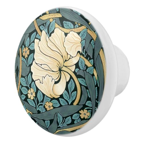 William Morris Pimpernel Vintage Pattern Ceramic K Ceramic Knob