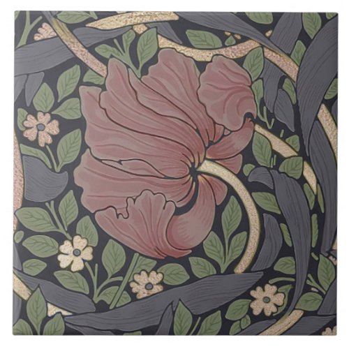 William Morris Pimpernel Vintage Pattern Ceramic T Ceramic Tile