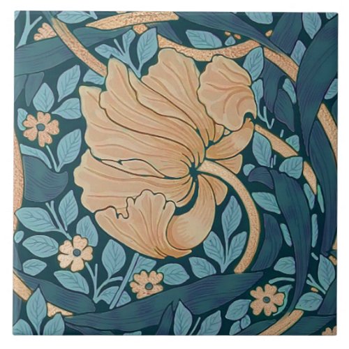 William Morris Pimpernel Vintage Pattern Ceramic T Ceramic Tile