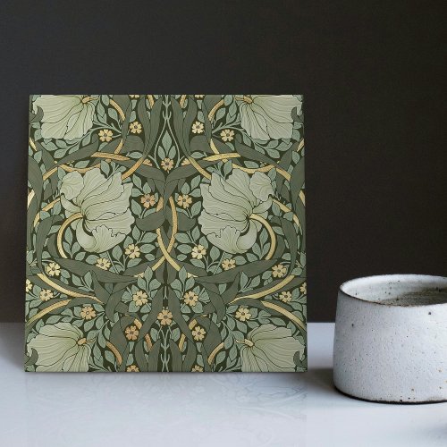 William Morris Pimpernel Vintage Pattern Ceramic T Ceramic Tile