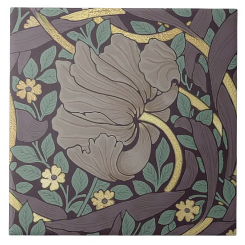 William Morris Pimpernel Vintage Pattern Ceramic T Ceramic Tile