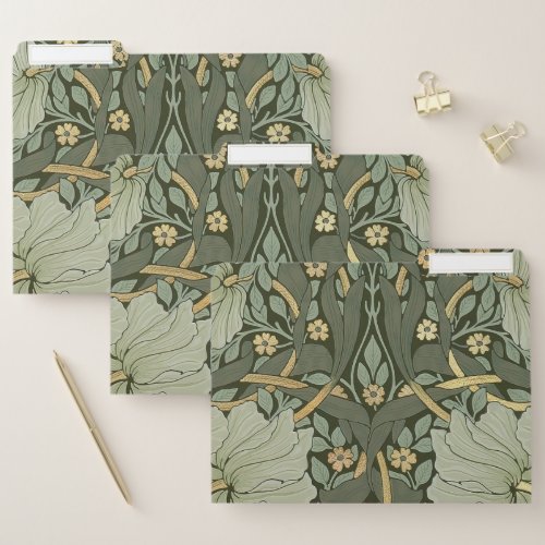 William Morris Pimpernel Vintage Pattern File Fold File Folder