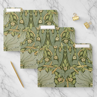 William Morris Pimpernel Vintage Pattern File Folder