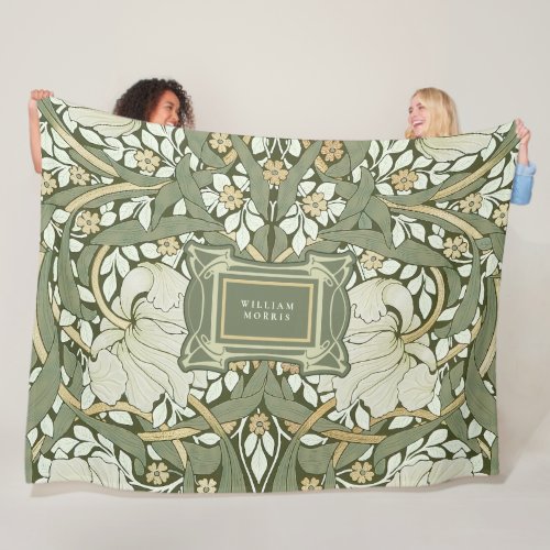 William Morris Pimpernel Vintage Pattern Fleece Blanket