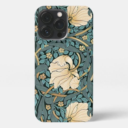 William Morris Pimpernel Vintage Pattern iPhone Ca iPhone 13 Pro Case