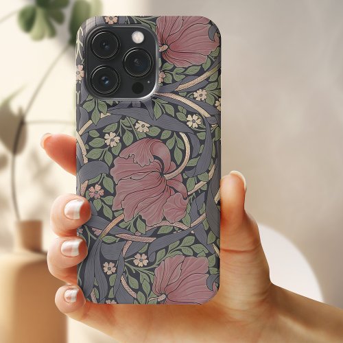 William Morris Pimpernel Vintage Pattern iPhone Ca iPhone 13 Pro Case