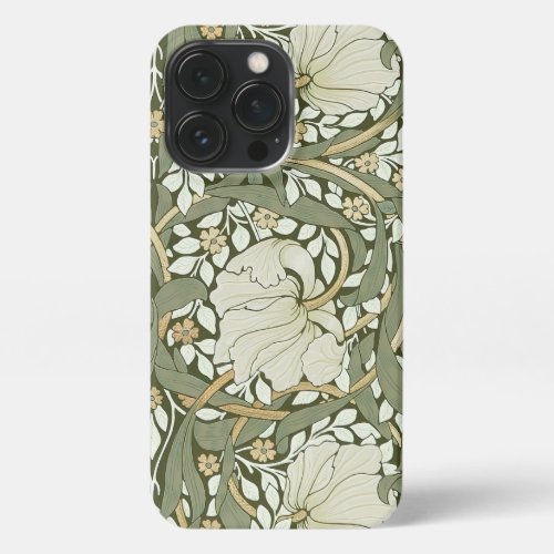 William Morris Pimpernel Vintage Pattern iPhone Ca iPhone 13 Pro Case