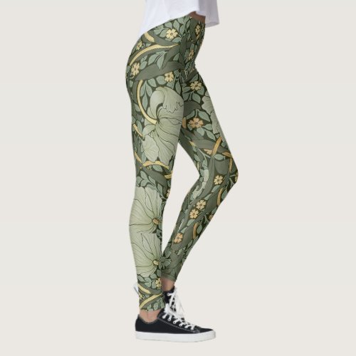 William Morris Pimpernel Vintage Pattern Leggings