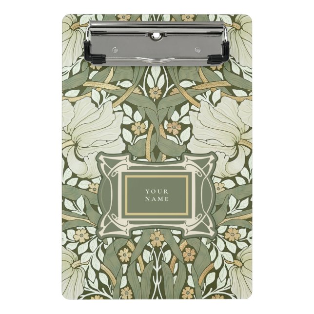 William Morris Pimpernel Vintage Pattern Mini Clipboard (Front)